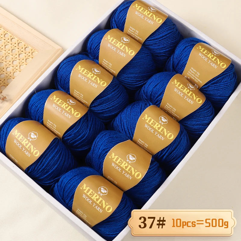 Výhodné balení 500g (10 klubek po 50 g) 95 % merino příze, v mnoha odstínech s 20 % SLEVOU