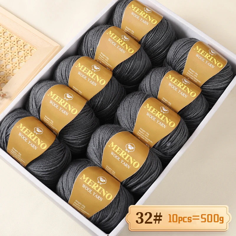 Výhodné balení 500g (10 klubek po 50 g) 95 % merino příze, v mnoha odstínech s 20 % SLEVOU