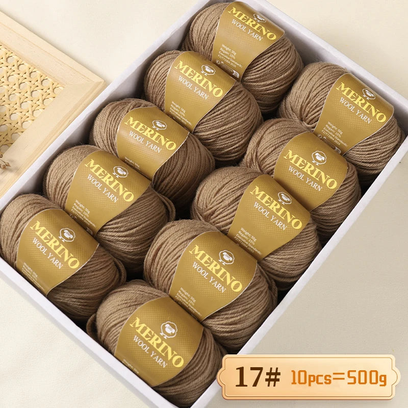 Výhodné balení 500g (10 klubek po 50 g) 95 % merino příze, v mnoha odstínech s 20 % SLEVOU