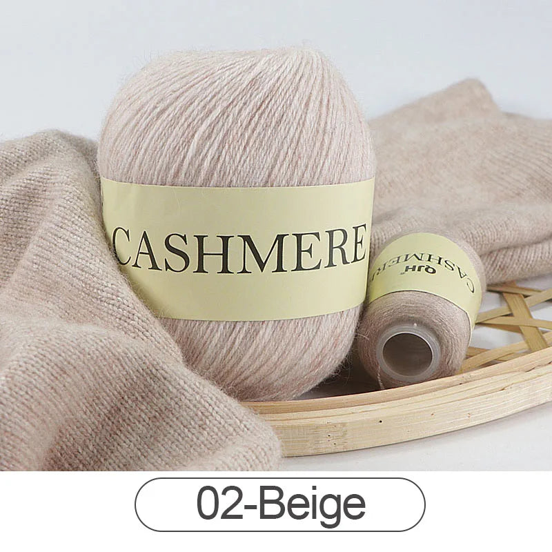Výhodné balení 6 kusů (300 g) kašmírové příze QJH s přípletem se SLEVOU 20 %