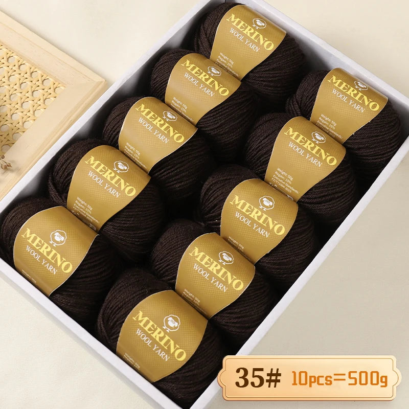 Výhodné balení 500g (10 klubek po 50 g) 95 % merino příze, v mnoha odstínech s 20 % SLEVOU