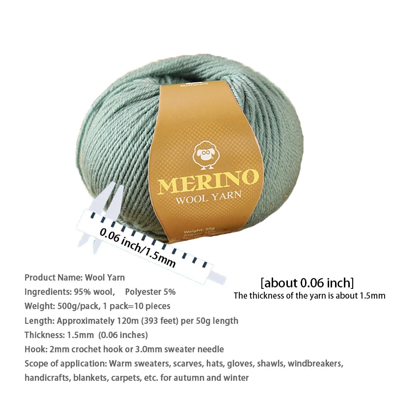 Výhodné balení 500g (10 klubek po 50 g) 95 % merino příze, v mnoha odstínech s 20 % SLEVOU