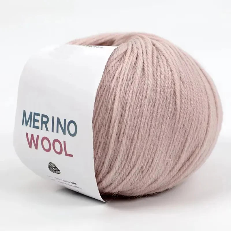 Merino Pure Wool Yarn Handmade DIY Woven Scarf Hat Morandi Color Medium Thick Stick Needle Hand Knitted Yarn Ball