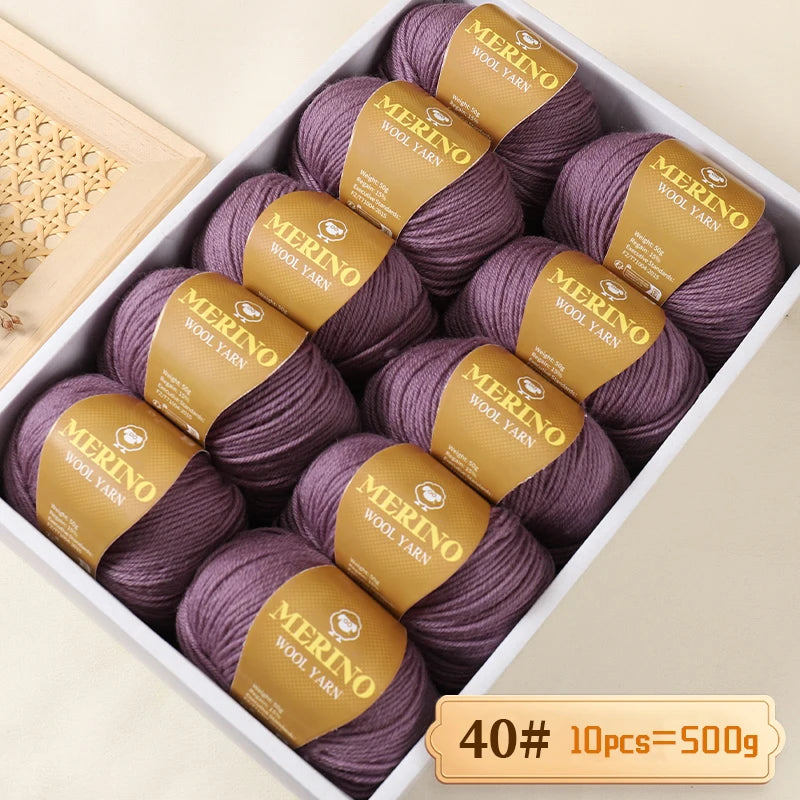 Výhodné balení 500g (10 klubek po 50 g) 95 % merino příze, v mnoha odstínech s 20 % SLEVOU