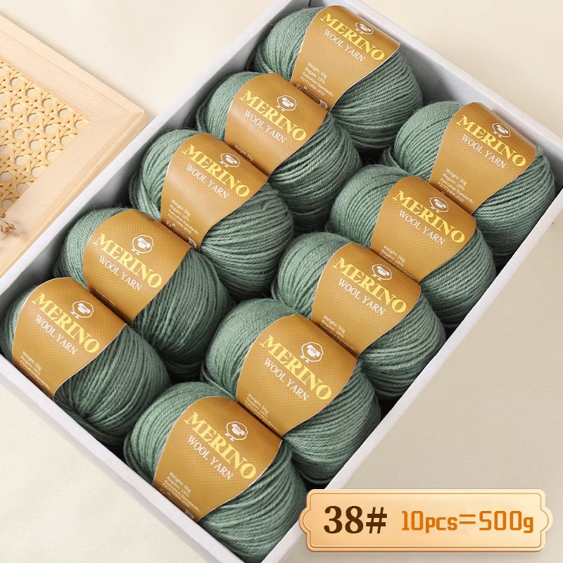Výhodné balení 500g (10 klubek po 50 g) 95 % merino příze, v mnoha odstínech s 20 % SLEVOU