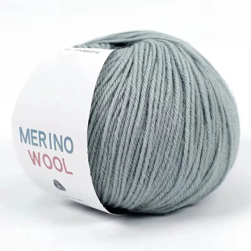Merino Pure Wool Yarn Handmade DIY Woven Scarf Hat Morandi Color Medium Thick Stick Needle Hand Knitted Yarn Ball