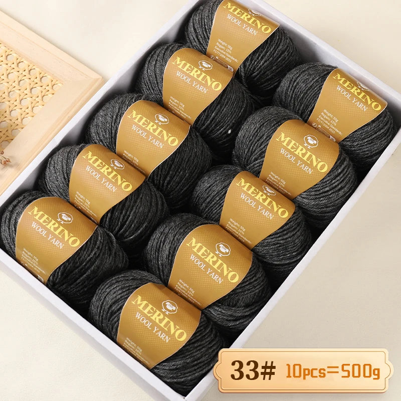 Výhodné balení 500g (10 klubek po 50 g) 95 % merino příze, v mnoha odstínech s 20 % SLEVOU