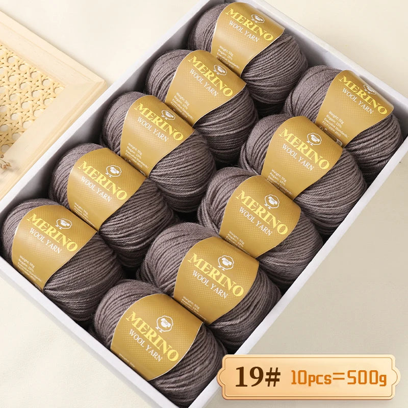 Výhodné balení 500g (10 klubek po 50 g) 95 % merino příze, v mnoha odstínech s 20 % SLEVOU