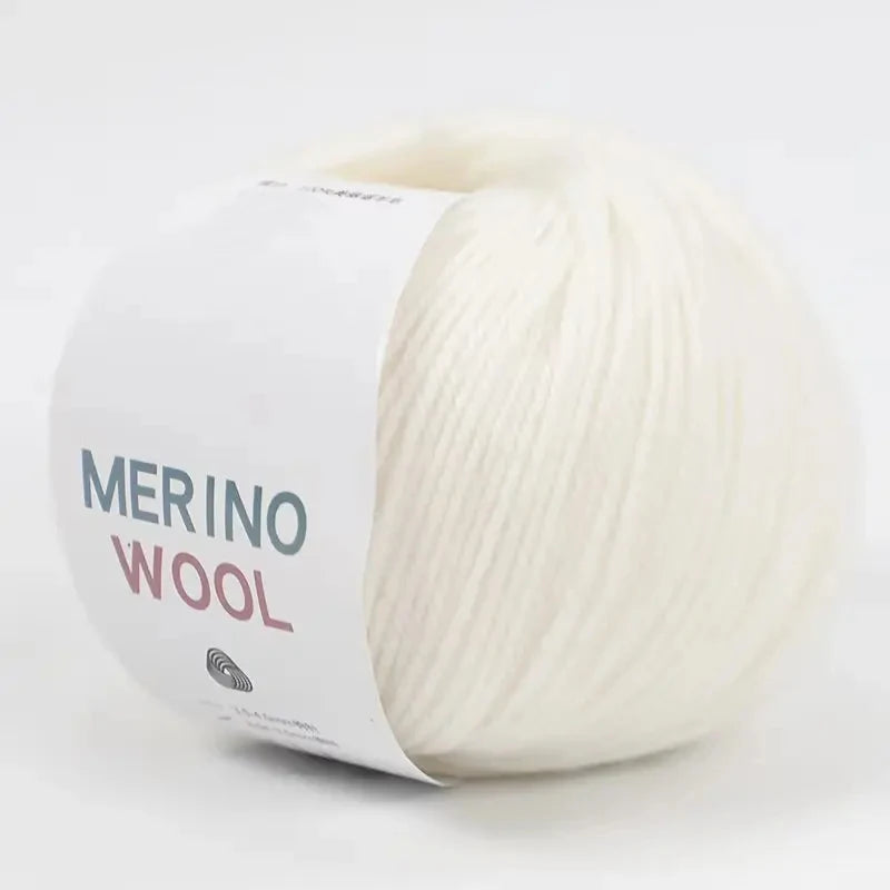 Merino Pure Wool Yarn Handmade DIY Woven Scarf Hat Morandi Color Medium Thick Stick Needle Hand Knitted Yarn Ball