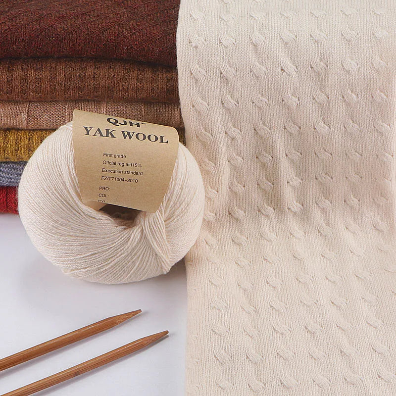 Příze Natural Organic Mongolian Yak Wool, 50 g cena za jedno klubko